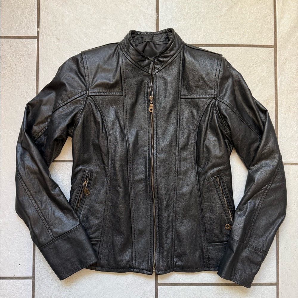 Women’s Moto Black Leather Jacket
